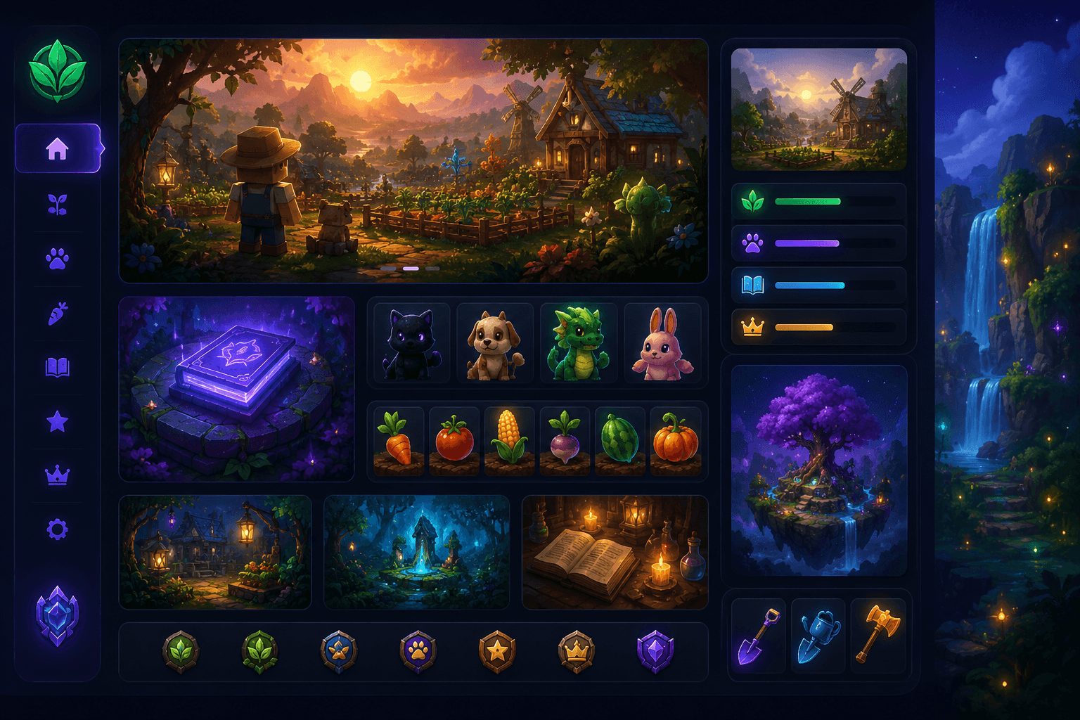 Grow a Garden guides and learning resources dashboard
